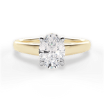 Bethany Oval Cut Lab Grown Diamond 18Kt Yellow Gold Engagement Ring