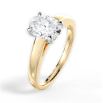 Bethany Oval Cut Lab Grown Diamond 18Kt Yellow Gold Engagement Ring - View 4
