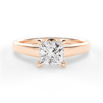 Cheryl Princess Cut Lab Grown Diamond 18Kt Rose Gold Engagement Ring