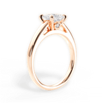 Cheryl Princess Cut Lab Grown Diamond 18Kt Rose Gold Engagement Ring - View 2
