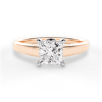 Bethany Princess Cut Lab Grown Diamond 18Kt Rose Gold Engagement Ring