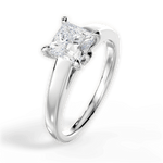 Bethany Princess Cut Lab Grown Diamond 14Kt White Gold Engagement Ring - View 4