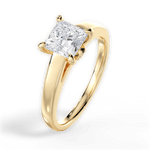 Cheryl Princess Cut Lab Grown Diamond 18Kt Yellow Gold Engagement Ring - View 2