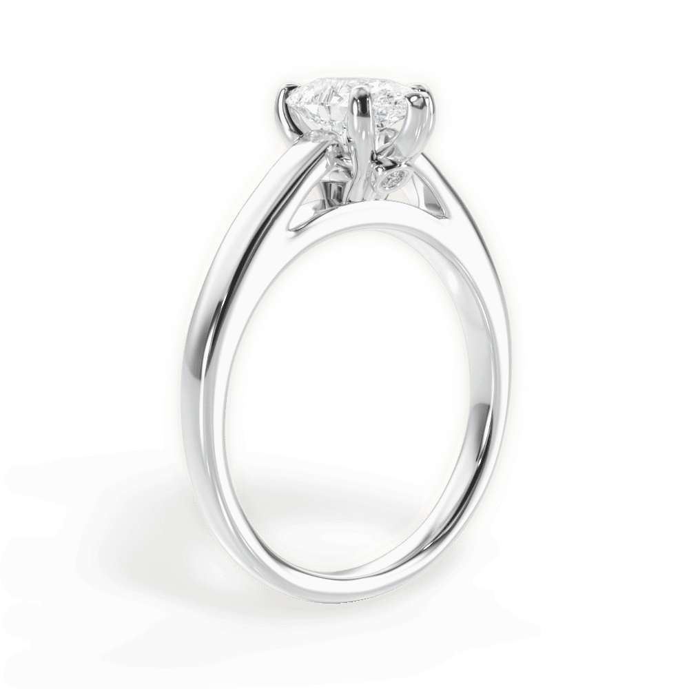 Bethany Pear Cut Lab Grown Diamond 14Kt White Gold Engagement Ring - View 3