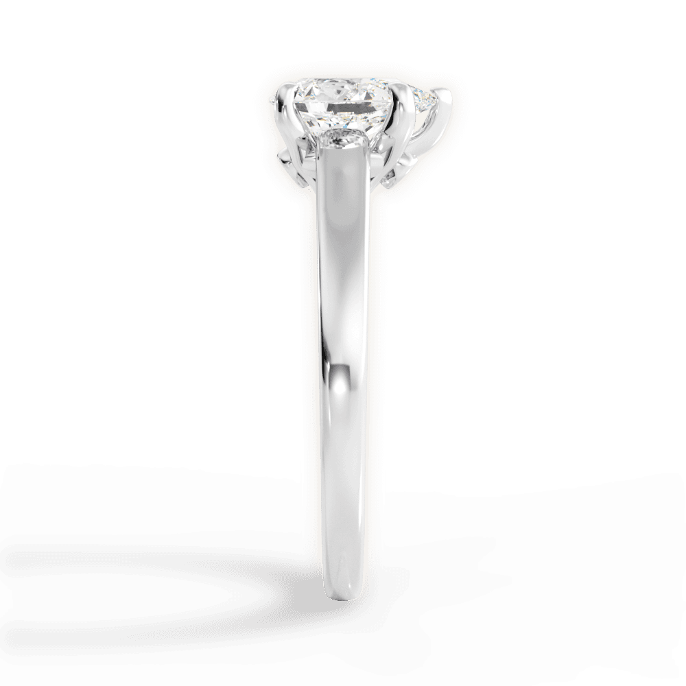 Bethany Pear Cut Lab Grown Diamond 14Kt White Gold Engagement Ring - View 2