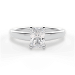 Bethany Radiant Cut Lab Grown Diamond 18Kt White Gold Engagement Ring