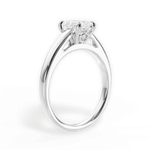 Bethany Radiant Cut Lab Grown Diamond 18Kt White Gold Engagement Ring - View 2