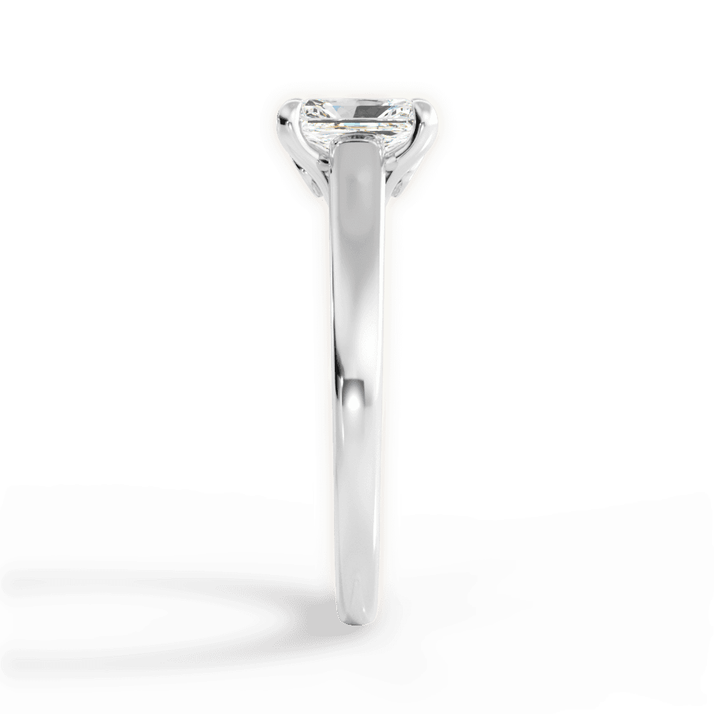 Bethany Radiant Cut Lab Grown Diamond 18Kt White Gold Engagement Ring - View 4