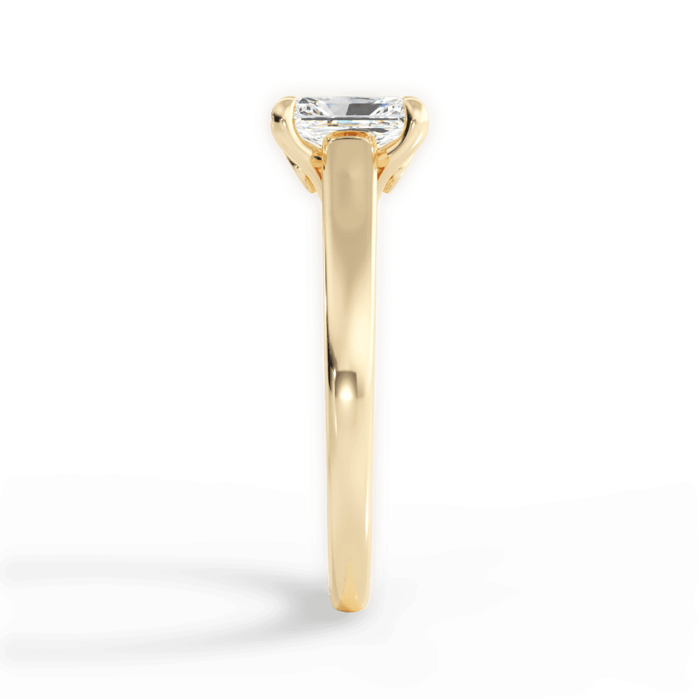 Cheryl Radiant Cut Lab Grown Diamond 18Kt Yellow Gold Engagement Ring - View 2