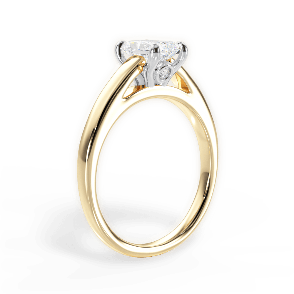 Bethany Radiant Cut Lab Grown Diamond 18Kt Yellow Gold Engagement Ring - View 3