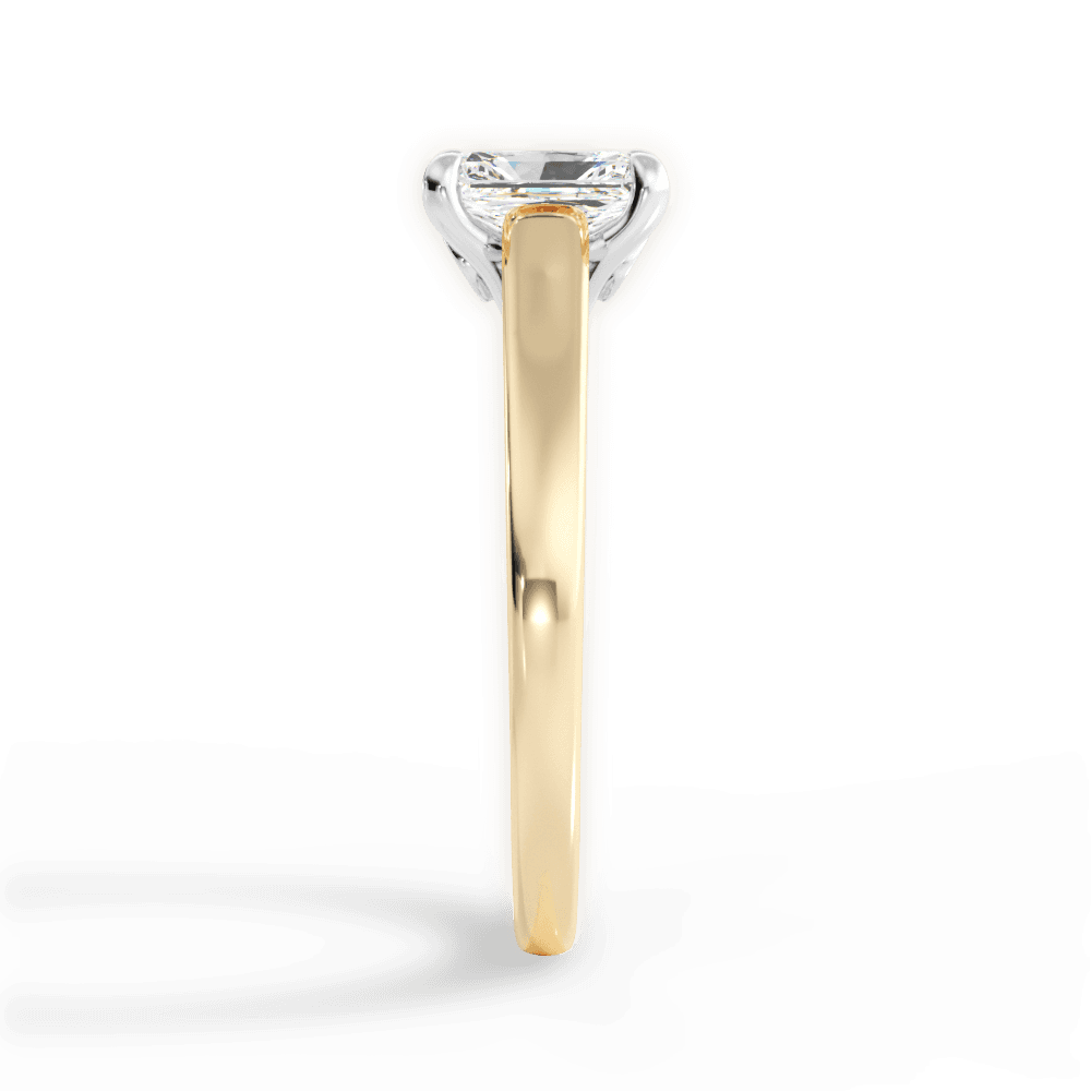 Bethany Radiant Cut Lab Grown Diamond 18Kt Yellow Gold Engagement Ring - View 2