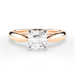 Amy Asscher Cut Lab Grown Diamond 18Kt Rose Gold Engagement Ring