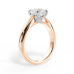 Amy Asscher Cut Lab Grown Diamond 18Kt Rose Gold Engagement Ring - View 2