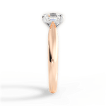 Amy Asscher Cut Lab Grown Diamond 18Kt Rose Gold Engagement Ring - View 4