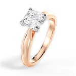 Amy Asscher Cut Lab Grown Diamond 18Kt Rose Gold Engagement Ring - View 3