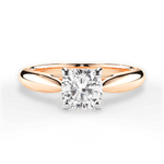Amy Cushion Cut Lab Grown Diamond 18Kt Rose Gold Engagement Ring