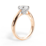 Amy Cushion Cut Lab Grown Diamond 18Kt Rose Gold Engagement Ring - View 4