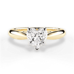 Amy Heart Cut Lab Grown Diamond 18Kt Yellow Gold Engagement Ring