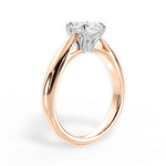 Amy Marquise Cut Lab Grown Diamond 18Kt Rose Gold Engagement Ring - View 2