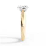Amy Oval Cut Lab Grown Diamond 18Kt Yellow Gold Engagement Ring - View 3