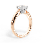 Amy Princess Cut Lab Grown Diamond 18Kt Rose Gold Engagement Ring - View 2
