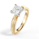 Amy Princess Cut Lab Grown Diamond 18Kt Yellow Gold Engagement Ring - View 3