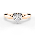 Camila Heart Cut Lab Grown Diamond 18Kt Rose Gold Engagement Ring