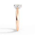 Camila Heart Cut Lab Grown Diamond 18Kt Rose Gold Engagement Ring - View 2