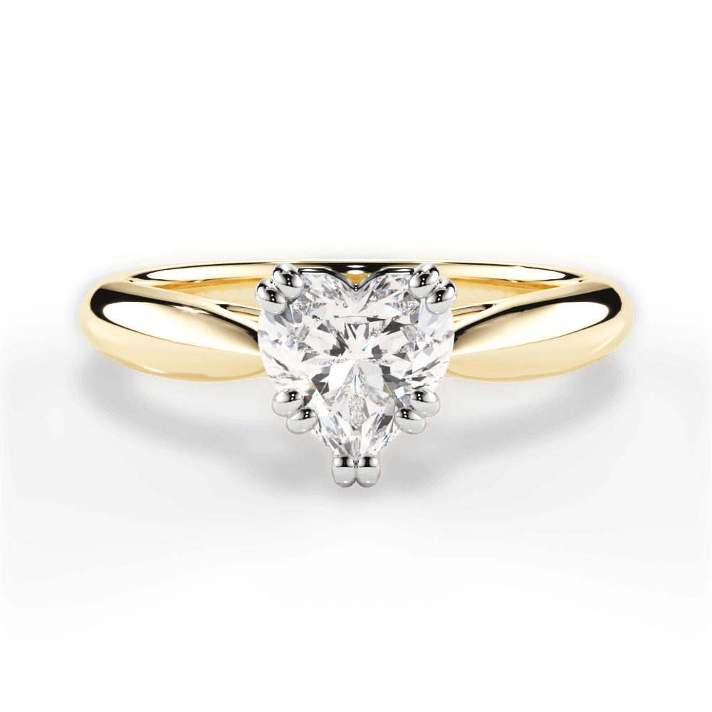 Camila Heart Cut Lab Grown Diamond 18Kt Yellow Gold Engagement Ring
