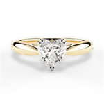 Camila Heart Cut Lab Grown Diamond 18Kt Yellow Gold Engagement Ring