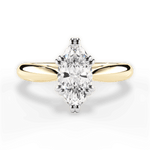 Camila Marquise Cut Lab Grown Diamond 18Kt Yellow Gold Engagement Ring