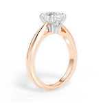 Beverly Cushion Cut Lab Grown Diamond 18Kt Rose Gold Engagement Ring - View 2