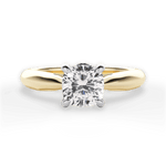 Beverly Cushion Cut Lab Grown Diamond 18Kt Yellow Gold Engagement Ring
