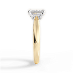Beverly Emerald Cut Lab Grown Diamond 18Kt Yellow Gold Engagement Ring - View 2