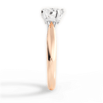 Beverly Heart Cut Lab Grown Diamond 18Kt Rose Gold Engagement Ring - View 4