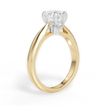 Beverly Pear Cut Lab Grown Diamond 18Kt Yellow Gold Engagement Ring - View 3