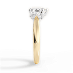 Beverly Pear Cut Lab Grown Diamond 18Kt Yellow Gold Engagement Ring - View 2