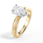 Beverly Pear Cut Lab Grown Diamond 18Kt Yellow Gold Engagement Ring - View 4
