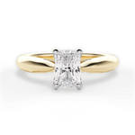 Beverly Radiant Cut Lab Grown Diamond 18Kt Yellow Gold Engagement Ring
