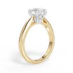 Beverly Round Cut Lab Grown Diamond 18Kt Yellow Gold Engagement Ring - View 2