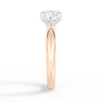 Aria Cushion Cut Lab Grown Diamond 18Kt Rose Gold Engagement Ring - View 2