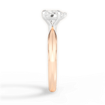 Aria Heart Cut Lab Grown Diamond 18Kt Rose Gold Engagement Ring - View 4