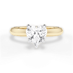 Aria Heart Cut Lab Grown Diamond 18Kt Yellow Gold Engagement Ring