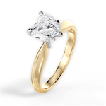 Aria Heart Cut Lab Grown Diamond 18Kt Yellow Gold Engagement Ring - View 3
