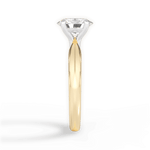 Aria Oval Cut Lab Grown Diamond 18Kt Yellow Gold Engagement Ring - View 4