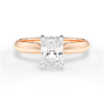 Aria Radiant Cut Lab Grown Diamond 18Kt Rose Gold Engagement Ring