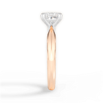 Anastasia Princess Cut Lab Grown Diamond 18Kt Rose Gold Engagement Ring - View 3