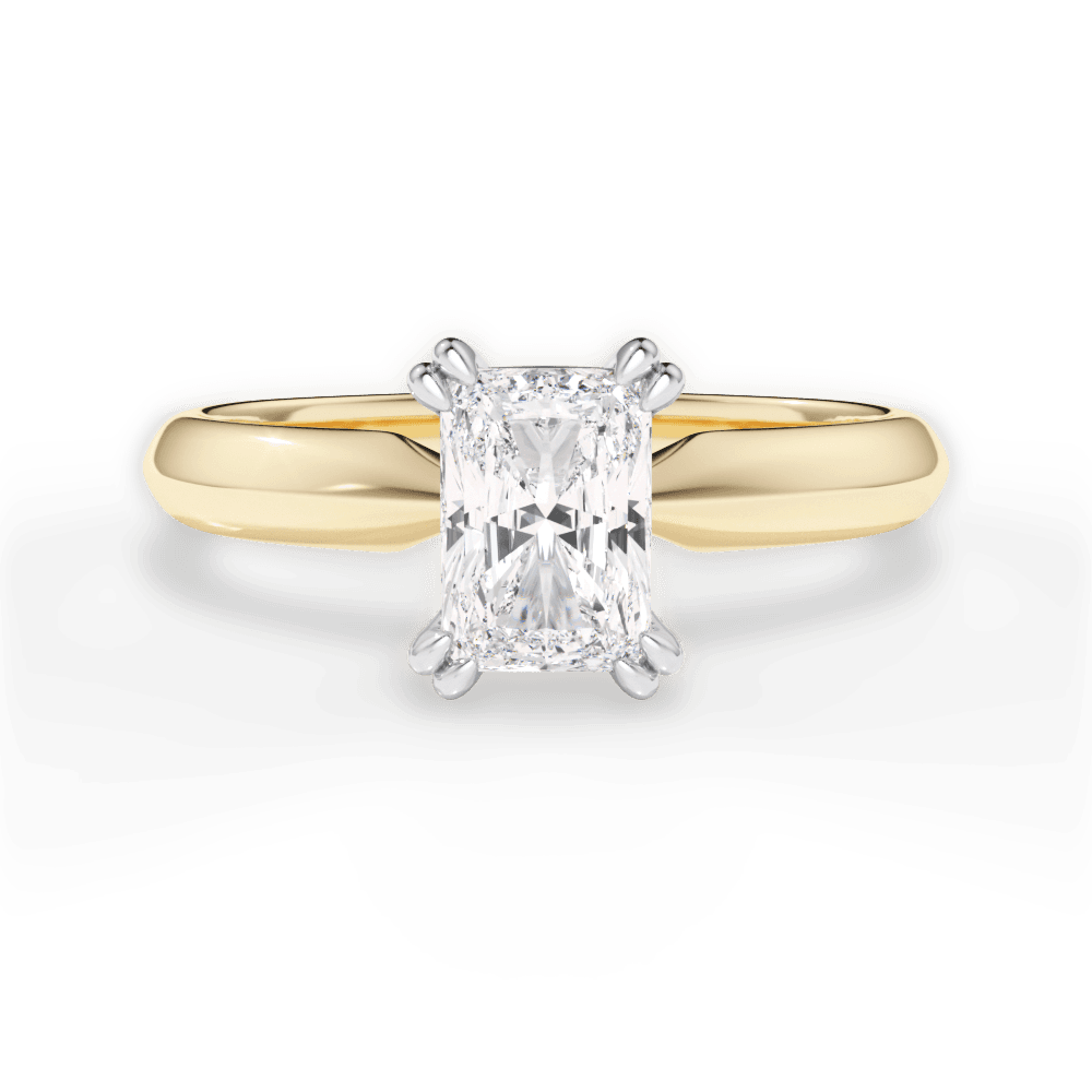 Anastasia Radiant Cut Lab Grown Diamond 18Kt Yellow Gold Engagement Ring