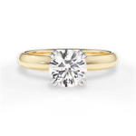 Anastasia Round Cut Lab Grown Diamond 18Kt Yellow Gold Engagement Ring