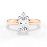 Amanda Marquise Cut Lab Grown Diamond 18Kt Rose Gold Engagement Ring